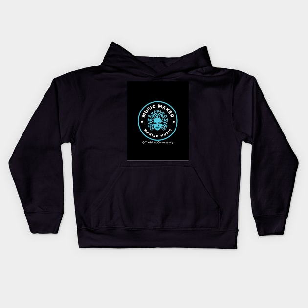 Music Maker Making Music Kids Hoodie by musicconservatory